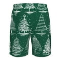 thumbnail image 6 of Kll Christmas Trees Men'S Casual Summer Beach Shorts Hawaiian Shorts With Pockets-3x-Large, 6 of 9
