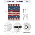thumbnail image 2 of 4th of July RV Awning Sun Shade Screen 9'X7' USA Flag Stripes Mesh Sunscreen Buffalo Check Wood Grain Awning Shade Screen with Zipper UV Blocker Completed Kits Outdoor Canopy for RV Motorhome Camper, 2 of 7