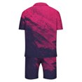 thumbnail image 5 of Kakina CMSX Summer Shirts for Men Clearance Men 200 Piece Casual Short Sleeve Tee Shirts And Fit Sport Shorts Set, 5 of 5