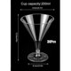 thumbnail image 2 of Plastic Martini Glasses, Clear Wine Glasses Reusable Party Cups Dessert Cups For Cocktail Champagne, 2 of 5