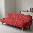 thumbnail image 4 of SCRAWLGOD Christmas Tree Snowflake Print Sofa Slipcover Without Armrest Heavy Duty Furniture Protector Washable Couch Slipcover with Elastic Bottom for Bedroom Furniture, 4 of 9