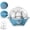 Blue, variant on Egg Cooker - Rapid 7 Eggs Boiler with Auto Shut-off, Poacher & Omelette Maker, Easy Clean Stainless Steel Heating Plate for Soft, Medium, Hard Boiled Eggs - Blue