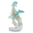 thumbnail image 2 of Ebros Sea World Three Bottlenose Dolphins Leaping Out Of The Waves Statue 6.25" Tall Nautical Ocean Marine Decor Figurine, 2 of 4