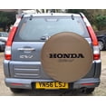 thumbnail image 2 of SpareCover - ABC Series Honda CRV Logo Black on 27" TAN 35 mil Automotive Vinyl Tire Cover W/TanTrim - Made in USA only, 2 of 4
