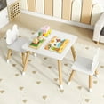 thumbnail image 2 of Gymax Kids Table & Chairs Set Children Multi-Activity Desk & Frog-Shaped Chair Set w/Wooden Legs, 2 of 9