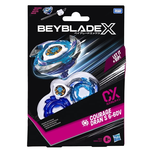 courage Beyblade X Courage Dran S Starter Pack with Top & Launcher