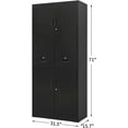 thumbnail image 3 of CJF Metal Storage Cabinet, 71" H Metal Cabinets with Adjustable Shelves and Drawers, Locking Storage Cabinet for Pantry, Office, Garage, Home, School, Utility (Black), 3 of 17