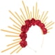 thumbnail image 2 of Corona de flores de rosa, diadema de diosa, diadema para mujer, tocado nupcial para boda, 2 of 7