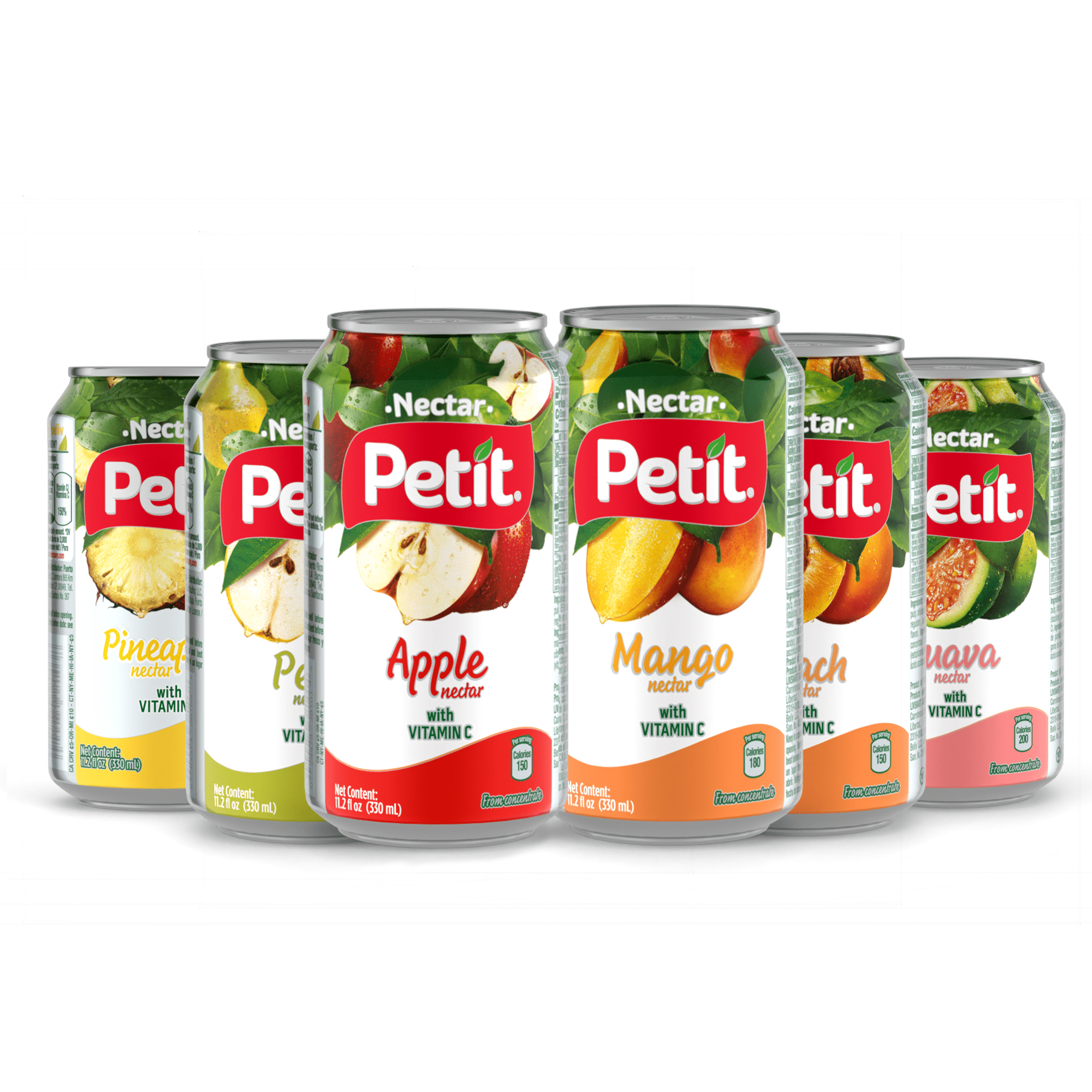 Petit Apple Nectar, 330 ml Cans (Pack of 24) – Refreshing Fruit Juice Beverage