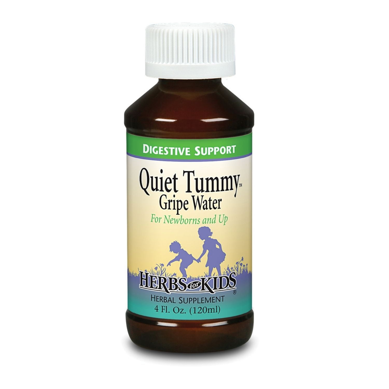 Herbs for Kids Quiet Tummy Gripe Water, Liquid, Unflavored (Btl-Plastic) | 4oz
