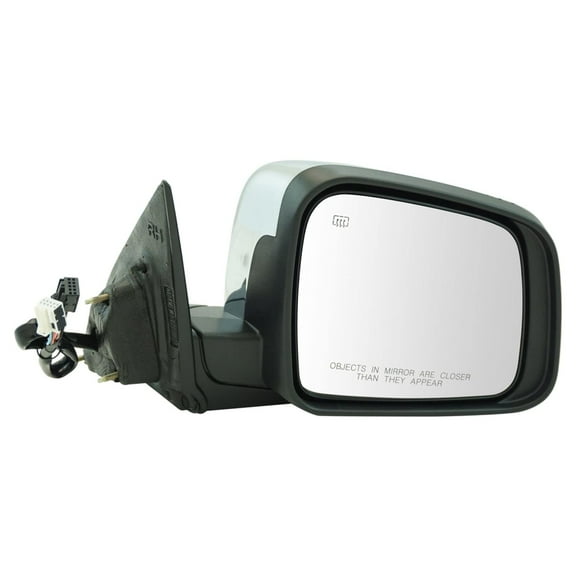 TRQ Mirror Power Heated Signal Memory Chrome Passenger Side RH for Durango MRA08266 Fits select: 2011-2018 DODGE DURANGO