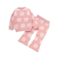 thumbnail image 3 of Futezty Toddler Boys Girls Clothes Fall Winter Outfit Sets, Kids Outfits Sets Long Sleeved Round Neck Cute Stretch Waistband 1T 2T 3T 4T 5T 2PCS Playwear Set, 3 of 9