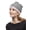 Grey/Rose, variant on 2 Tone Stripe Knit Beanie, Brown/Beige