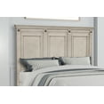 thumbnail image 3 of Roundhill Furniture Renova Distressed Parchment Wood Panel Bed, King, 3 of 7