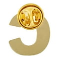 thumbnail image 3 of PinMart's Gold Plated Alphabet Letter C Lapel Pin, 3 of 3