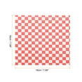 thumbnail image 2 of 100pcs Square Checkered Pattern Wax Paper Sheets 7" x 7", Blue, 2 of 7
