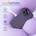 thumbnail image 4 of Magnetic Case Designed for iPhone 14 Pro Max Phone Case ,[Upgraded Enhanced Camera Protection],Shockproof Liquid Silicone Case 6.7 inch(Dark Purple Magnetic), 4 of 13