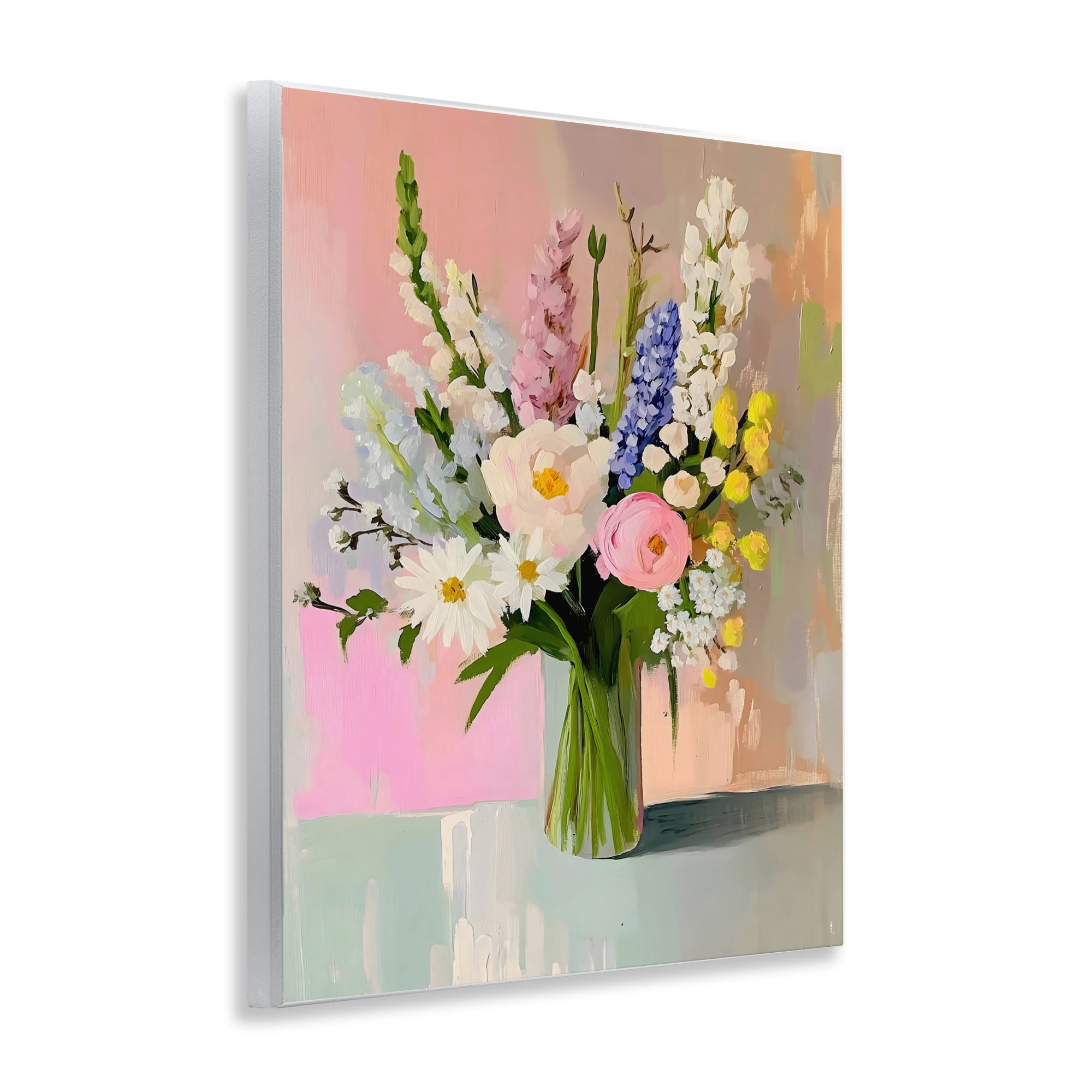 Stupell Industries Glass Vase with Spring Blooms Wall Plaque Art, design by The Prints Vibe