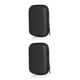 thumbnail image 1 of Sidaley Estuche de transporte portátil para auriculares con cremallera, caja de almacenamiento para auriculares con cable, organizador, bolsa de Negro 2piezas, 1 of 5