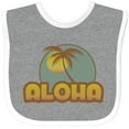thumbnail image 3 of Inktastic Aloha Palm Boys or Girls Baby Bib, 3 of 4
