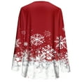 thumbnail image 5 of Jsaierl Merry Christmas Shirts for Women Plus Size Xmas Print Tees Classic V Neck T-shirt Short Sleeve Dressy Casual Blouse Tops Christmas Gifts, 5 of 6