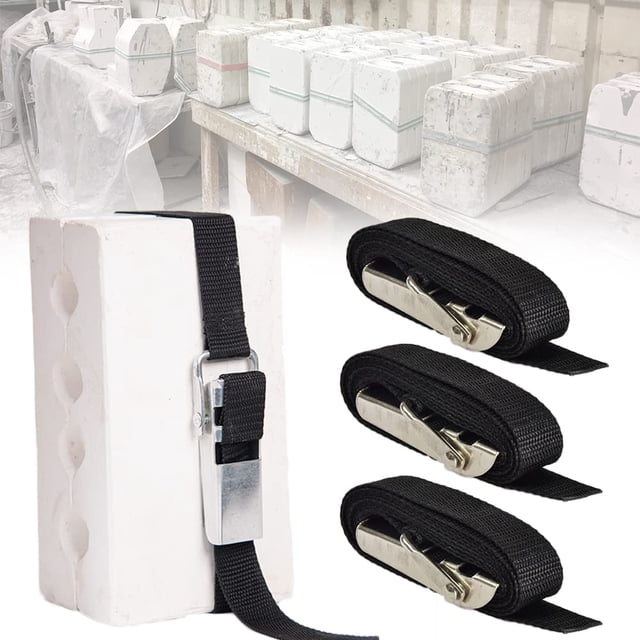 Correas de sujeción para moldes de yeso EDWERD, resistentes, 1,2 m, 3 piezas