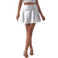 thumbnail image 5 of Shorts for Girls Shiny Flared Metallic Skater Skort, 5 of 5