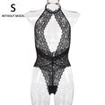 thumbnail image 1 of Lencería erótica para mujer Mono con cuello en V Body con diseño de borde de encaje sexy, S Inevent XX000127-01, 1 of 7
