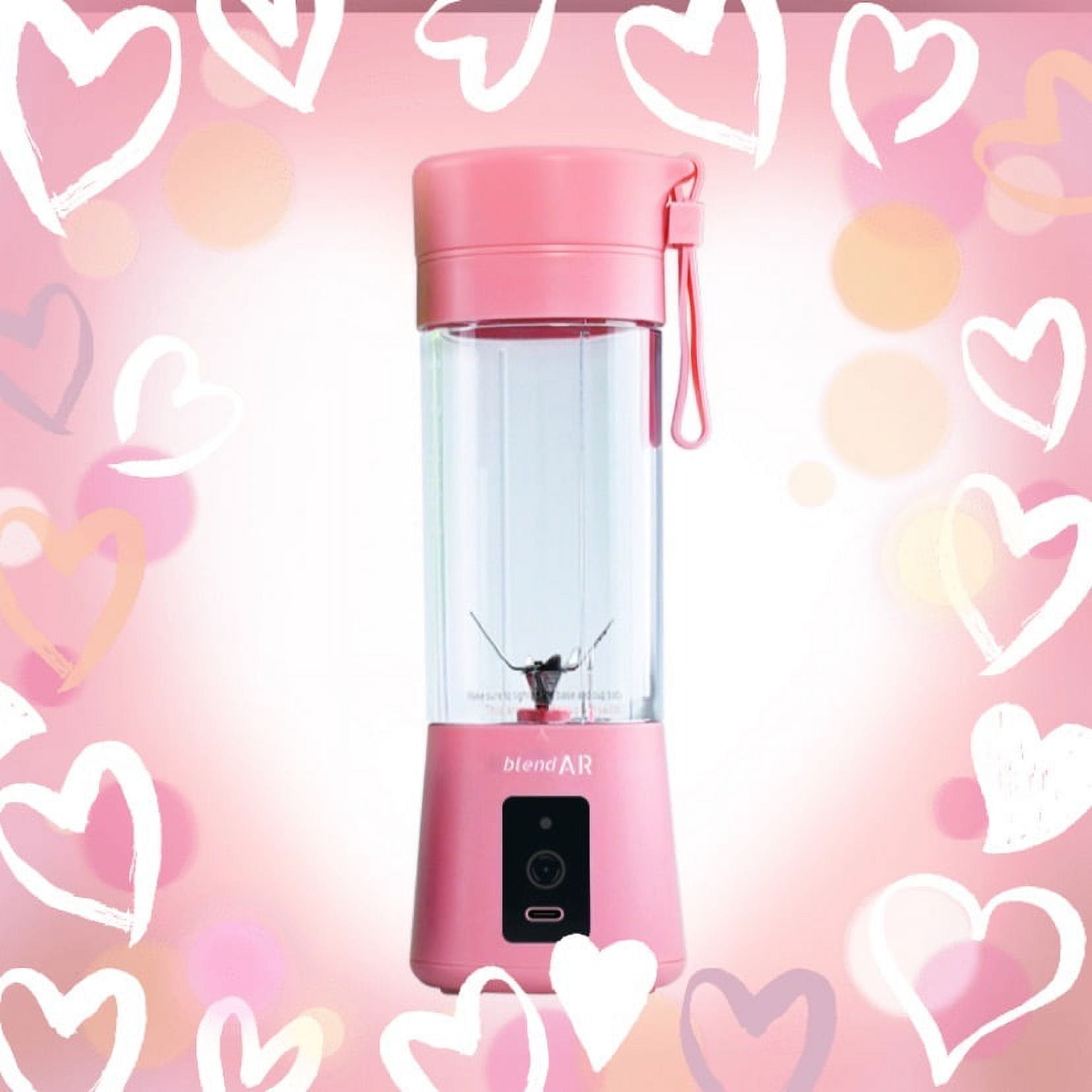 BlendAR Portable Blender, Battery Powered, 14 oz (Pink, Red, Blue & Black)