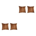 thumbnail image 4 of Maytalsory 2x Stylish And Luxurious Ambiance Velvet Cushion Cover Symmetrical Gold Thread coffee 2Set, 4 of 6