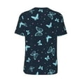 thumbnail image 2 of Daiia Beautiful Butterflies Mens Baseball Jersey Button Down Shirts Short Sleeve Sports Uniforms-Small, 2 of 9