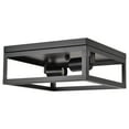 thumbnail image 3 of Better Homes & Gardens 12" Modern Square Flushmount Ceiling Light, Matte Black Finish, E26 Socketed, 3 of 12