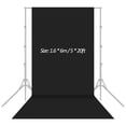 thumbnail image 3 of Mistaha 1.6x6m/5x20ft Photography Studio Non-woven Backdrop Background Screen Solid Color Black, 3 of 6