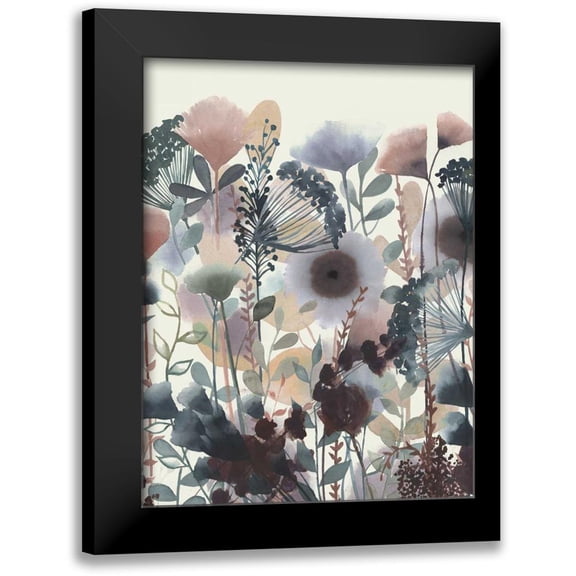 Popp, Grace 12x14 Black Modern Framed Museum Art Print Titled - Twilight Blossoms II