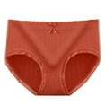 thumbnail image 2 of HOMBOM Nylon Brief Panties for Women Pack Traceless Red Breathable Underwear for Women Free Size, 2 of 3