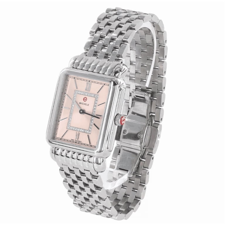 Michele Silver Watch with Pink Dial s-l400.jpg main image 3