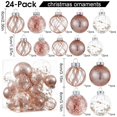 thumbnail image 2 of Adornos De Bolas De Navidad Transparentes De 24 Quilates, Adornos Navideños Decorativos De Plástico Inastillable, Juego De Bolas Colgantes Para Árbol De Navidad Con Decoraciones Brillantes Y Delicadas, 2 of 5