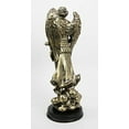 thumbnail image 3 of 8" Tall Catholic Church Saint Archangel Gabriel With Scroll Message Decorative Figurine, 3 of 3