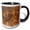 Black/White, variant on 3drose, Utah, Moab, Canyonlands Np. Potash Road, Petroglyphs - Us45 Tdr0013 - Trish Drury, 11oz Two-tone Black Mug