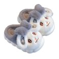 thumbnail image 2 of KANG Cozy Winter Girls Slippers With Adorable Bunny Design Soft Sole Indoor Shoes For Toddlers And Kids Warm Fleece Lined Home Footwear For Children Cold Weather Comfort, 2 of 5