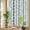 Green, White, Olive, variant on Window Privacy Film for Home Office Static Cling, Dark Sage Green Botanical Decorative Stained Glass Window Film for Small Windows Summer Botanical Leaf Vertical Stripes 17.7 x 39.3 Inches