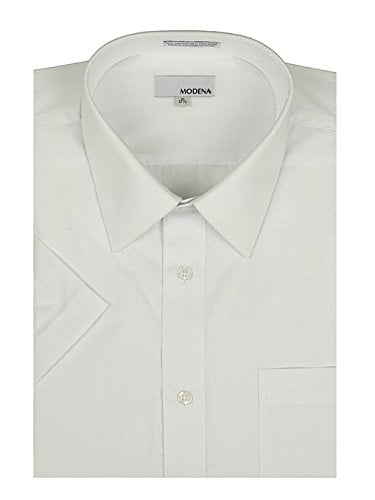 big and tall white short sleeve dress shirt