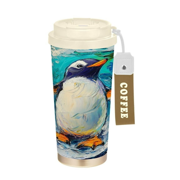 BZSMCE Coffe Bottles Stainless Steel Water Bottle With Fasshion Surfing The Swell Printed