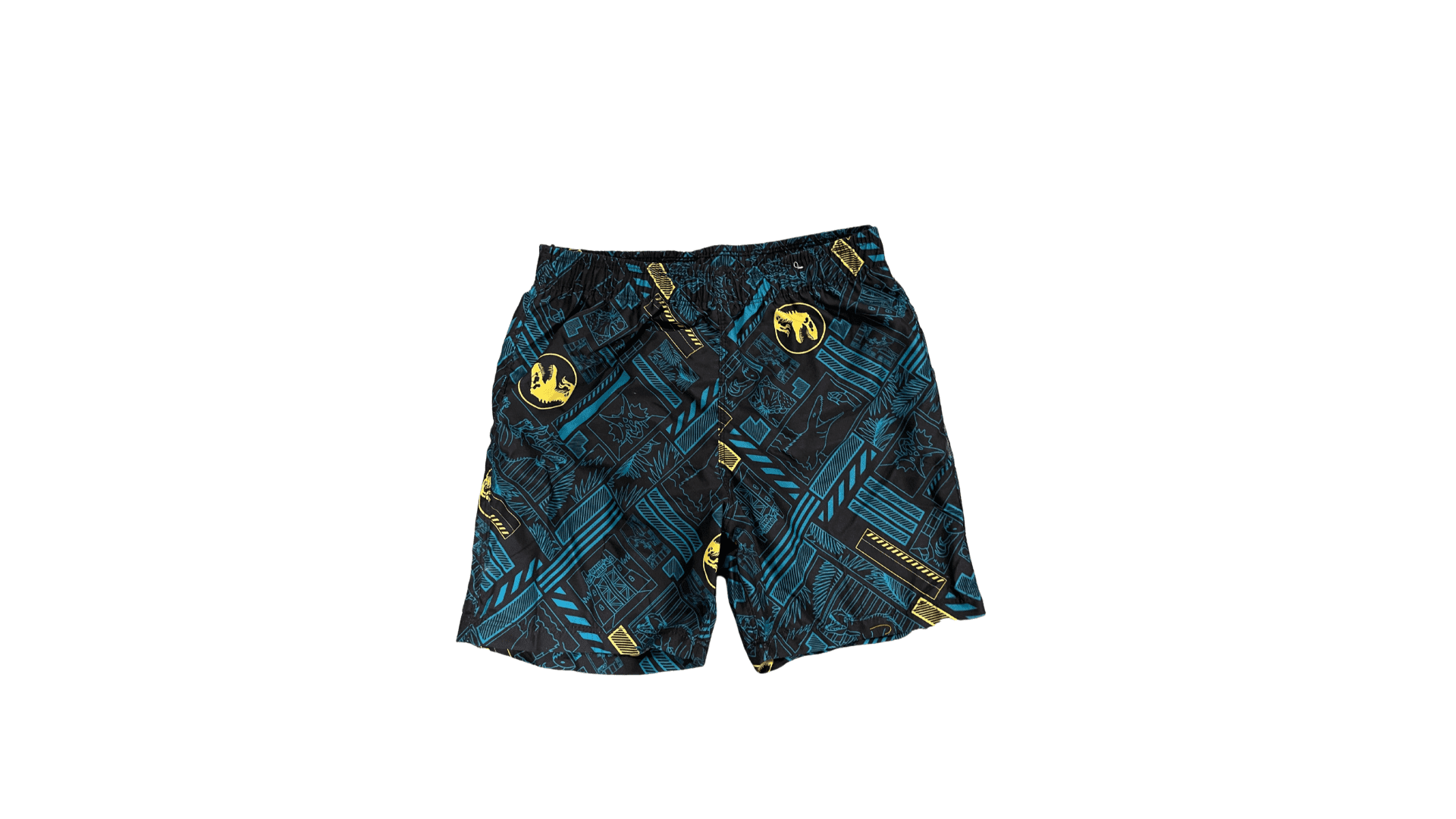 Jurassic World Boys' Bathing Suit Kids Swim Trunks, 8-10, Black Blue