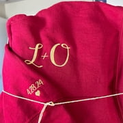 POOLIN EOC05 4in x 9.2in Embroidery Machine with Embroidery Spools Bundle - Red