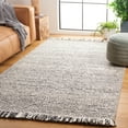 thumbnail image 5 of Safavieh  Natura Irinka Wool Fringe Rug 6'  x  9' - Grey/Black - Rectangle, 5 of 5