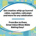 thumbnail image 3 of Great Value Deluxe Moist Confetti White Cake Mix, 15.25 oz Box, 3 of 9