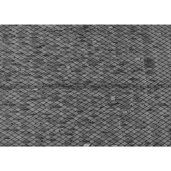 Ahgly Company Indoor Rectangle Patterned Iridium Black Area Rugs, 2' x 3'