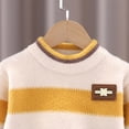 thumbnail image 4 of CYRBOKO Sweaters for Toddler Boys, Gift Long Sleeve Crew Neck Casual Knit Pullover Yellow Size 2-3 T, 4 of 6
