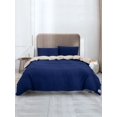 thumbnail image 2 of Duvet Cover Set-Blue & Champagne /w Blue Pillow Cases, 2 of 8